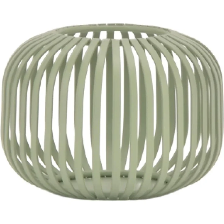 LC Home Lunaro S Windlichtkorb Metall grün – Dekolaterne, Teelichthalter & Kerzenhalter –14x10x10cm – Bild 1