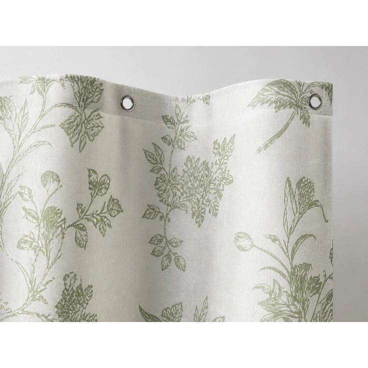 Wasserdichter Duschvorhang mit Blumenmuster für Badezimmer Grün, für Dusche, 220x180 cm – Bild 3