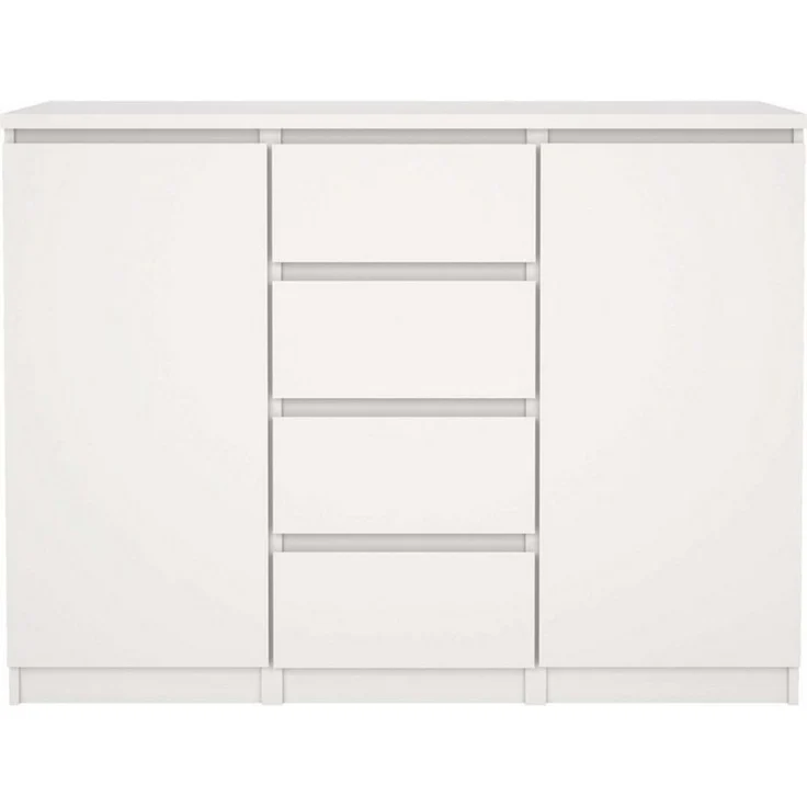 Home affaire Kommode Naia - 4 Schubladen & 2 Türen, grifflose Front, Made in Denmark (Breite: 121 cm, in mehreren Farben), Sideboard, skandinavisches & modernes Design mit viel Stauraum – Bild 3