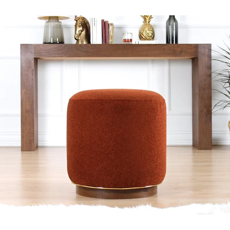 Hanah Home 'Zeone - Tile Red' Pouffe, Fliesenrot, 42 x 43 x 42 cm – Bild 2
