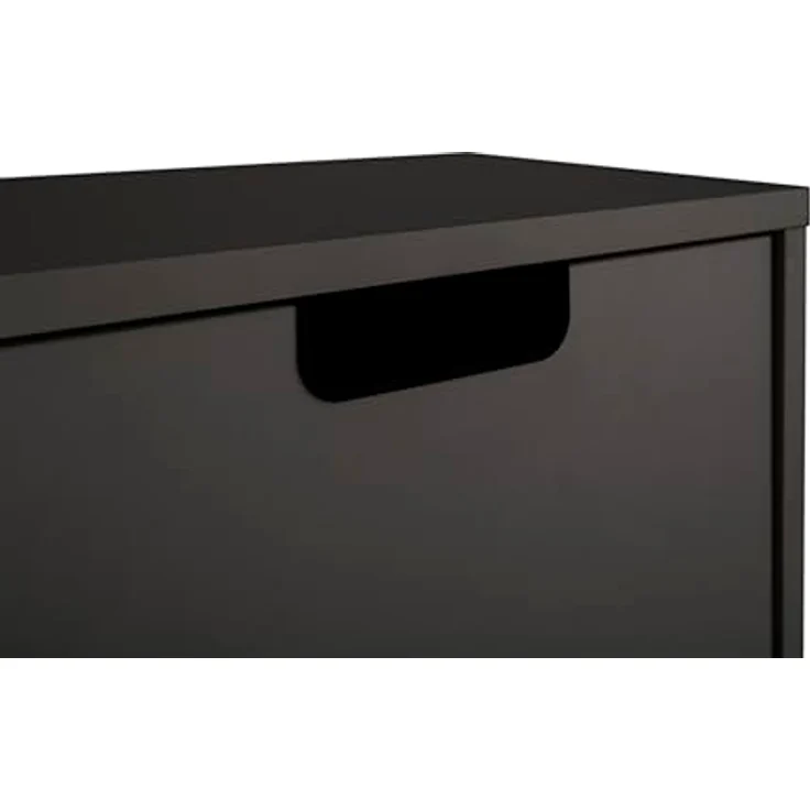 Schildmeyer Schuhschrank Schuhkipper Ryker 160033, Schwarzmatt/Akustikpaneel Optik, 59,8 x 19,5 x 124 cm – Bild 7