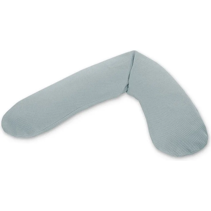 Theraline Stillkissen "Das Original" Microperlen inkl. Bezug 190 cm 184 Nebelblau. Feinstrick
