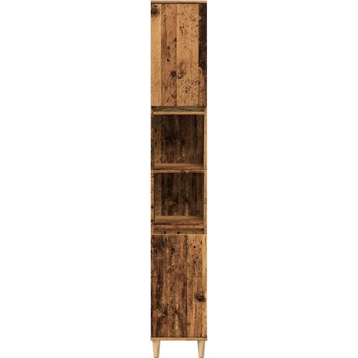 vidaXL Badschrank Altholz-Optik 30x30x190 cm Holzwerkstoff 857102 – Bild 4