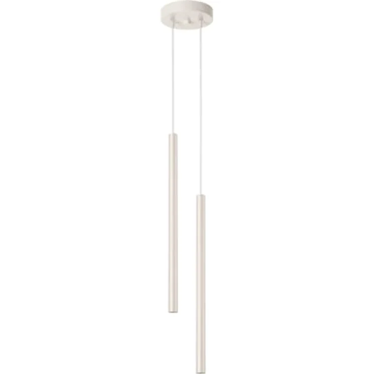 Sollux Lighting Pendelleuchte PASTELO 2, beige, 2xG9 8W, Stahl, 104x15x15cm, modernes Design, minimales Lichtakzent – Bild 1