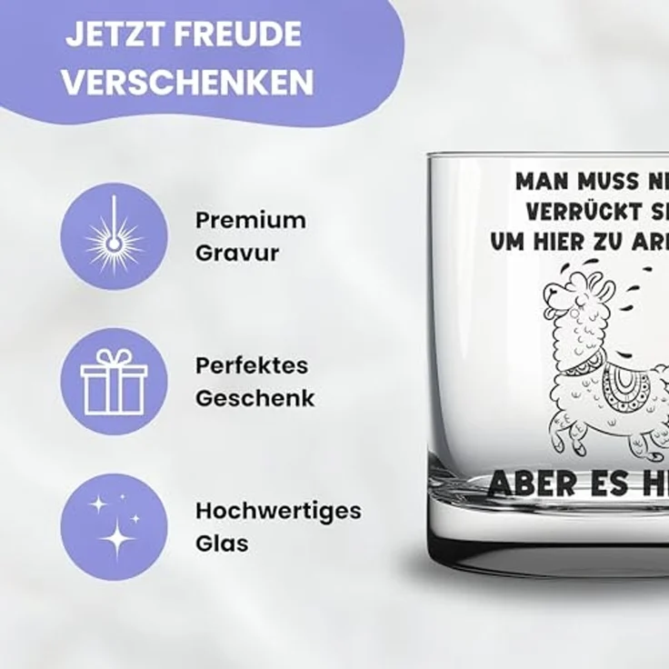 Lasernauten Whiskyglas Glas mit Gravur für Kollegin Kollege Geschenk lustiges Trinkglas Büro, mit Gravur – Bild 4