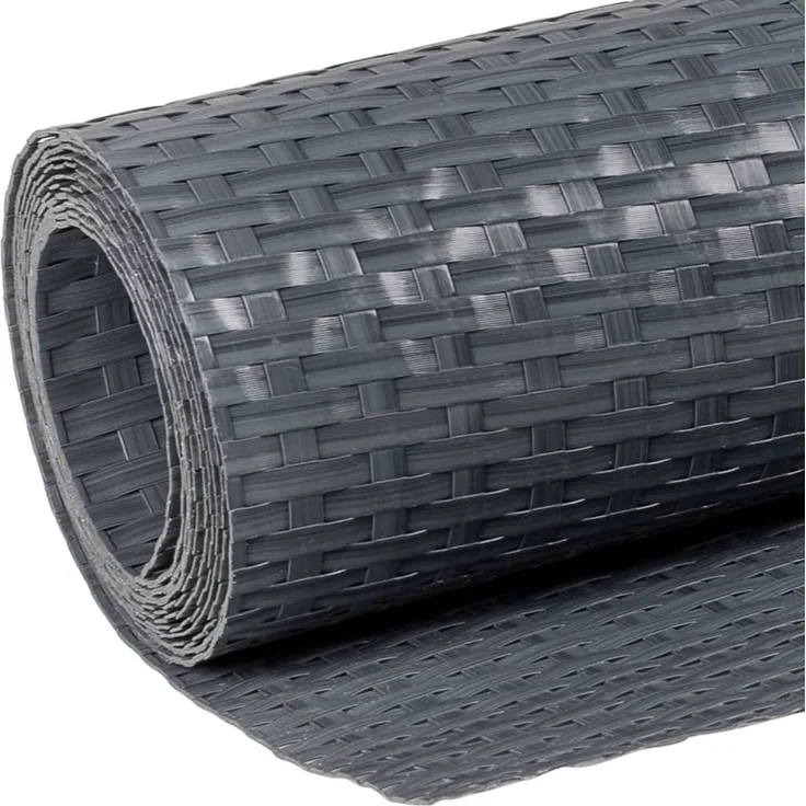 vidaXL Balkon-Sichtschutz Anthrazit 300x80 cm Poly Rattan 156235 – Bild 7