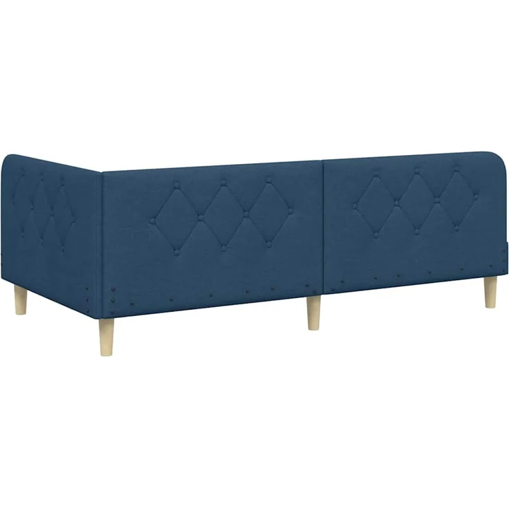 vidaXL Eckbettgestell Blau 90 x 200 cm Stoff 3394124 – Bild 8