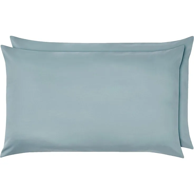 Amazon Basics - Kissenbezug, Mikrofaser Spa Blau - 2er-Set