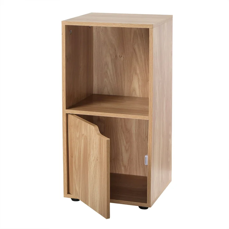 Casâme Nachttisch mit 2 Fächern im Holzdekor mit 1 Tür - Holz – Bild 3