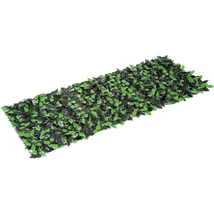 Rolle Kunstriegel 3 x 1 m aus PE und Stoff für Balkon und Garten, Hellgrün und Dunkelgrün – Bild 2