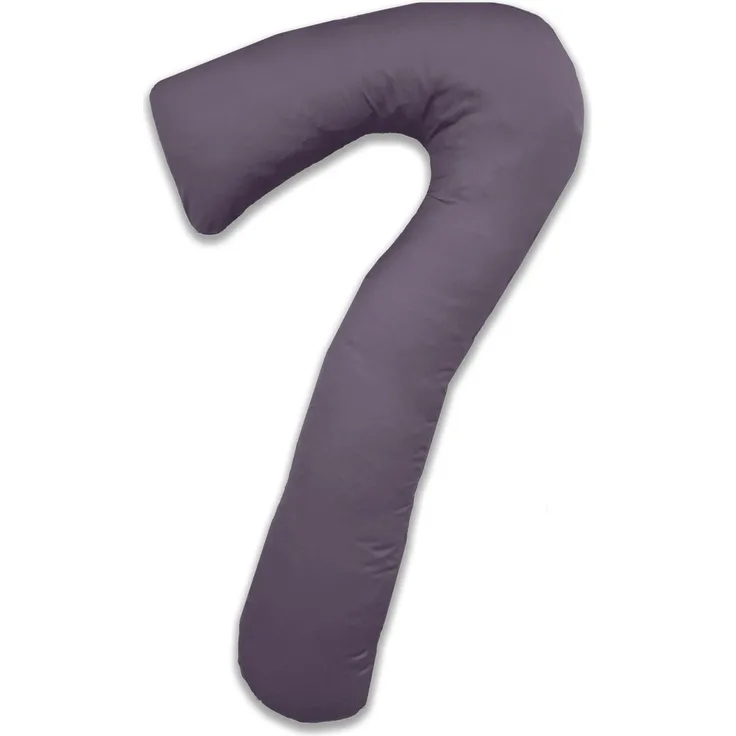 Mako-Satin Seitenschläferkissen Bezug uni / einfarbig lila für Theraline my 7 Kissen