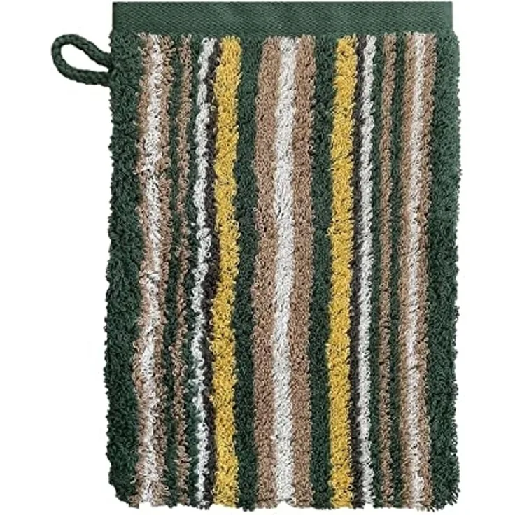 Ross Handtücher Sinfonie Multicolor Streifen 4019 | Waschhandschuh 16x22 cm | tanne