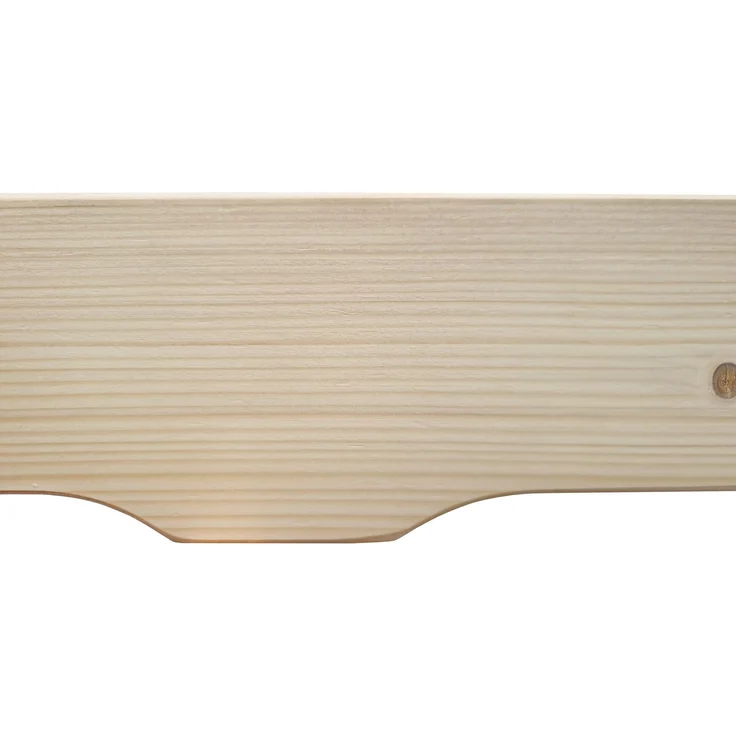 Erst-Holz Futonbett platzsparend extra niedriges Studentenbett 140x200 Fichte Tanne geölt, Rollrost inkl. – Bild 8