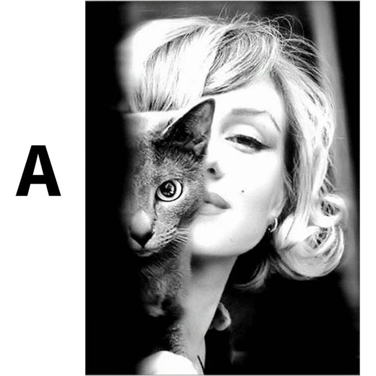 JUSTGOODMOOD Poster Marylin Monroe Wandbilder Wohnzimmer Schlafzimmer Deko Print Bilder oh, B (1 St) – Bild 2