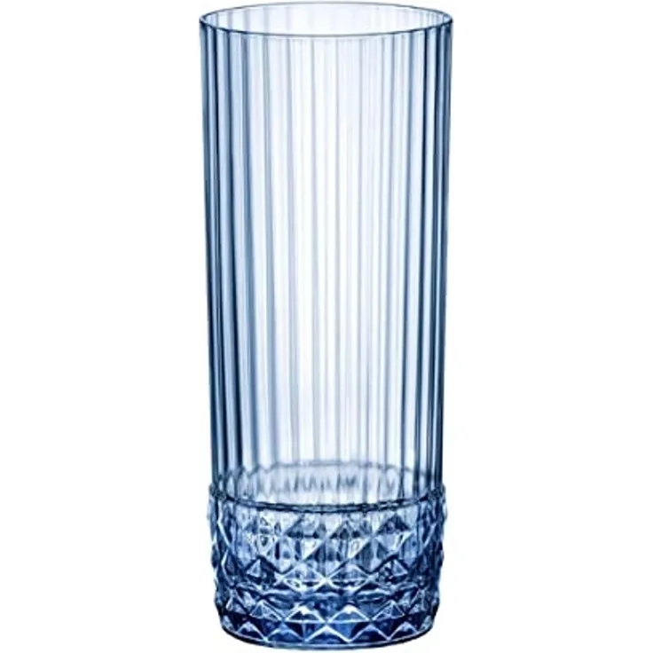 Gläserset Bormioli Rocco America'20s Blau 6 Stück Glas (400 ml)