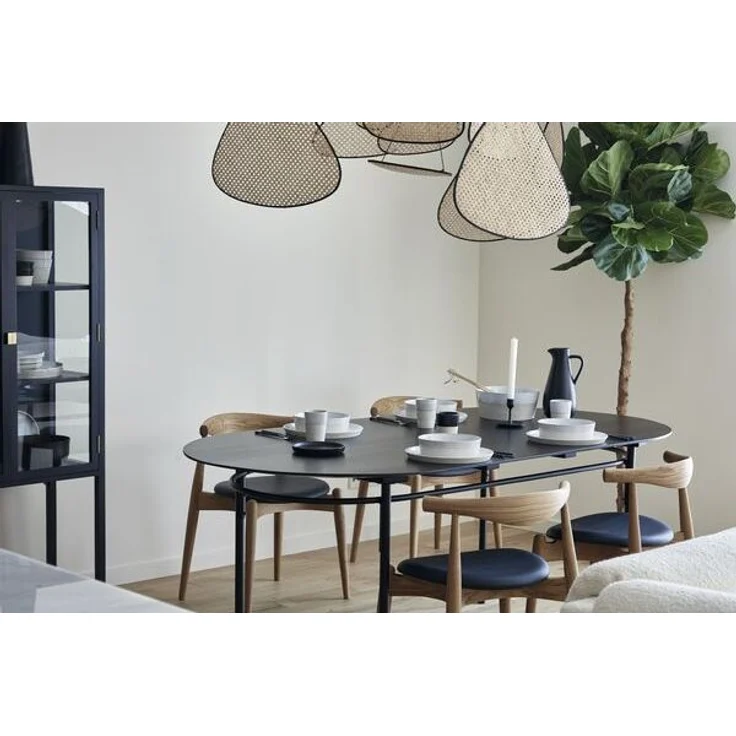 COSTA NOVA Notos Teller flach, oval, latitude black, Länge: 354 mm – Bild 2