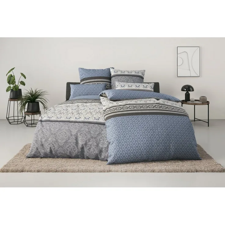 OTTO home Bettwäsche Cremona, Polycotton recycelt, romantische Bettwäsche in verschiedenen Qualitäten, ab Gr. 135x200 cm