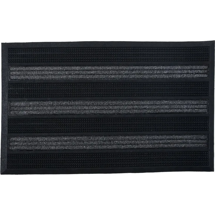 DILUMA Fußmatte Türmatte Matador 75x45 cm Robuste Outdoor Schmutzfangmatte aus Gummi, rechteckig, Wetterfest, rutschfest, pflegeleicht, strapazierfähig