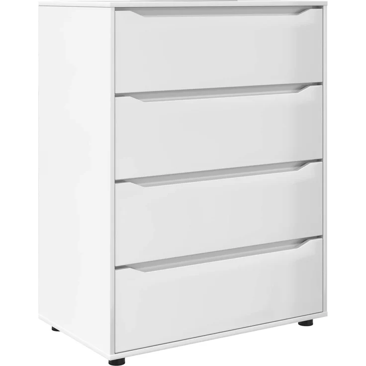 vidaXL Stauraumschränke 80 x 48 x 105 cm Holzwerkstoff Hochglanz Weiß 3406229 – Bild 2