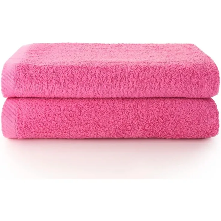 Top Towel - Plus - Große Badetücher - Badetücher - 2 Duschtücher - 70x140 cm - 100% Baumwolle - Erdbeer