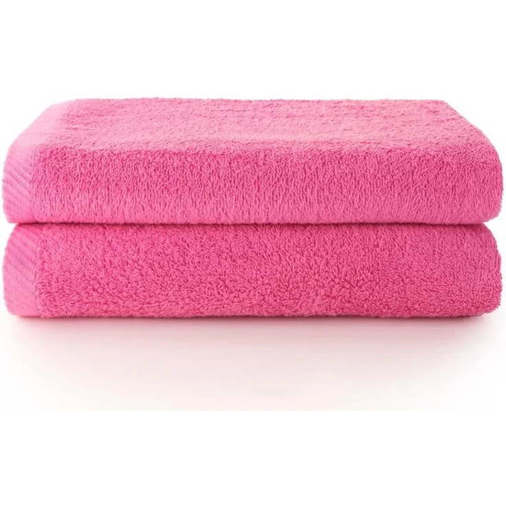 Top Towel - Plus - Große Badetücher - Badetücher - 2 Duschtücher - 70x140 cm - 100% Baumwolle - Erdbeer – Bild 1