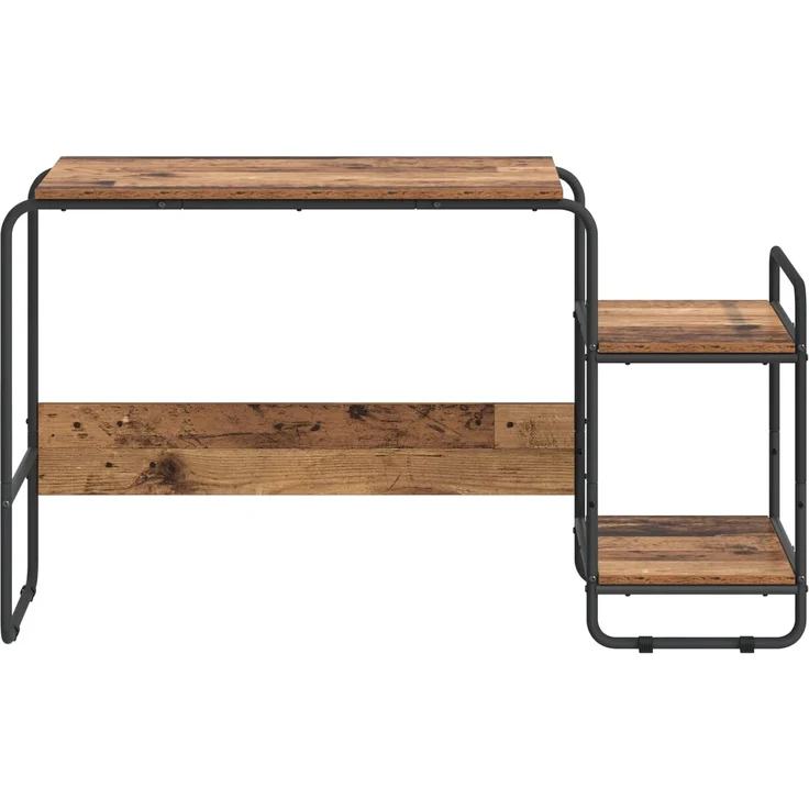 vidaXL Schreibtisch mit Stauraum Altholz 131,5 x 50 x 75,5 cm 8008054 – Bild 3