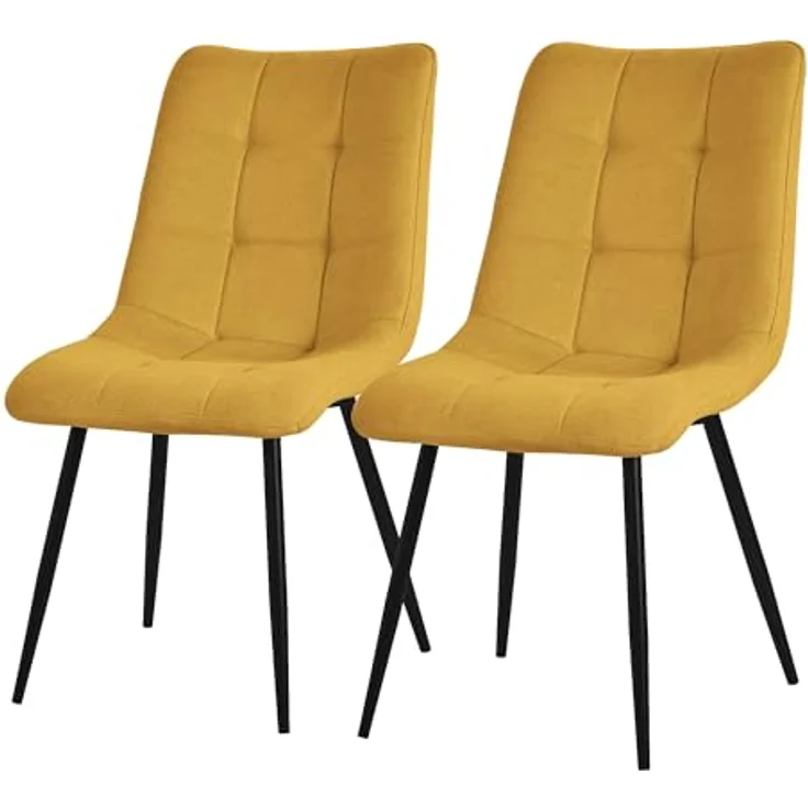 ML-DESIGN Stuhl Esszimmerstühle mit Rückenlehne moderne Design Lounge Küchenstühle (2 St), Polsterstuhl Esstischstühle 2er Set Küchenstuhl Polyester bis 120kg – Bild 2