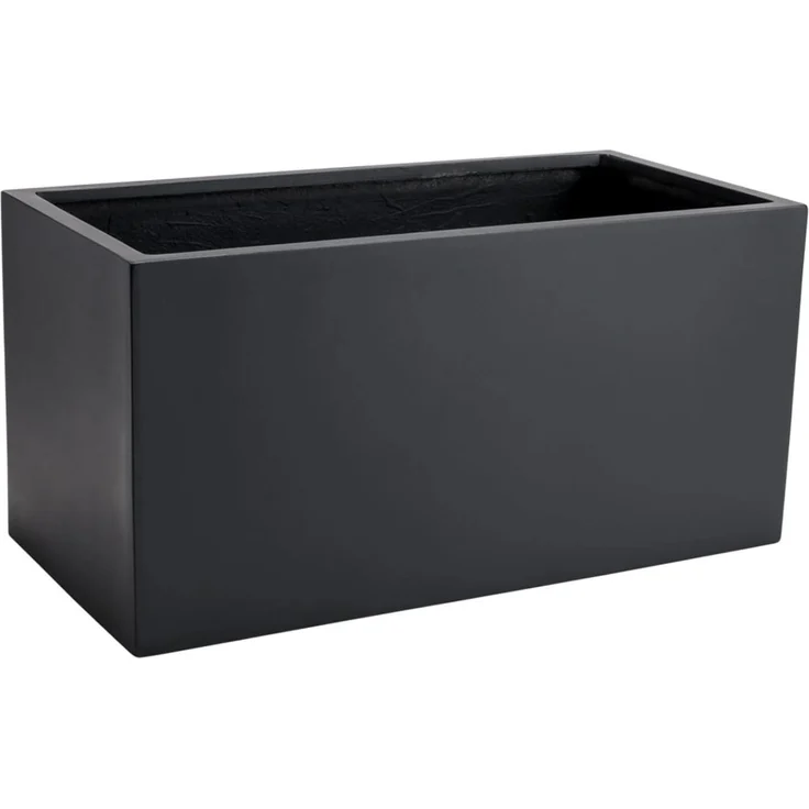 VIVANNO Pflanzkübel Fiberglas MAXI Kasten - Anthrazit Matt (1 St), 60x30x30 cm