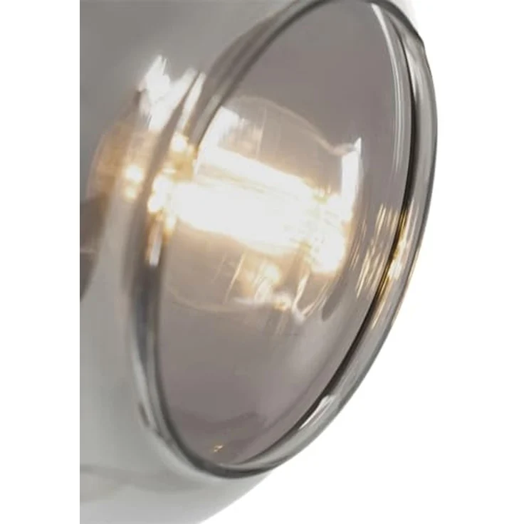 Qazqa Stehlampe Zuzanna, ohne Leuchtmittel, E14, Grau, Modern, Glas, 1-flammig – Bild 6