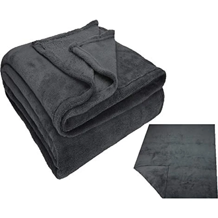 Wohndecke Kuscheldecke Fleecedecke Teddy XXL 150x200 cm, Betz, Sofadecke Decke Couch – Bild 2