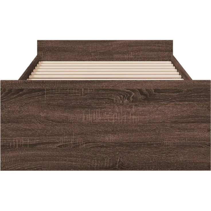 vidaXL Bettgestell mit Schubladen Braun Eichen-Optik 100x200 cm 3280334 – Bild 4