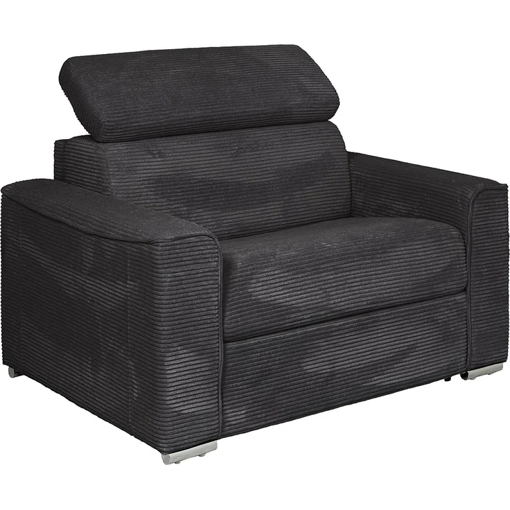 Vente-unique - VIZIR - Schlafsessel - Metall - Stahl - Grau - 124 x 95 x 105 cm – Bild 4