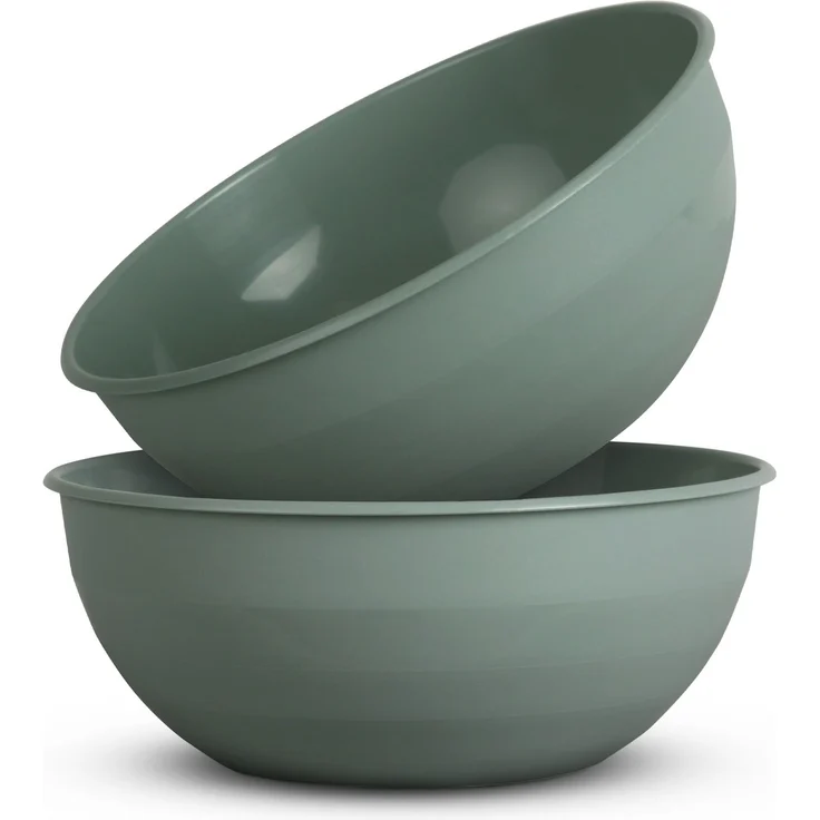 Kunststoff Schüssel Plastikschüssel - BPA Frei ( Ø25,5cm ) Grün 2er-Pack – Bild 1