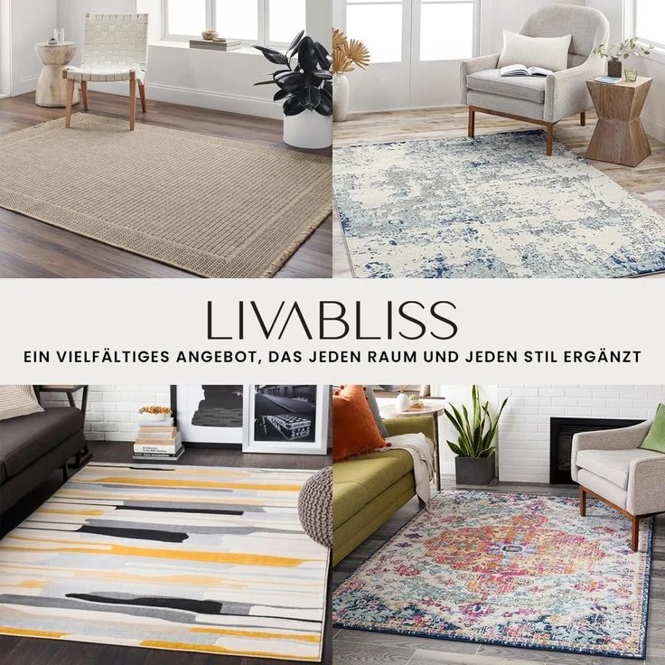 Surya Läufer SANTIAGO, rechteckig, Höhe: 11 mm, Skandinavischer Teppich, Kurzflor Boho-Wohnzimmerteppich, Läufer – Bild 8