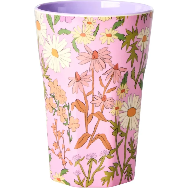 Rice Daisy Dearest Print Melamin Becher Tall