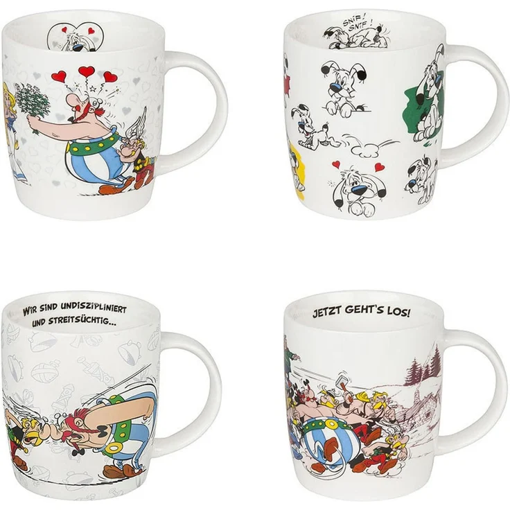 KÖNITZ Becher Asterix - aber wir lieben - 400 ml / Motivtasse – Bild 1
