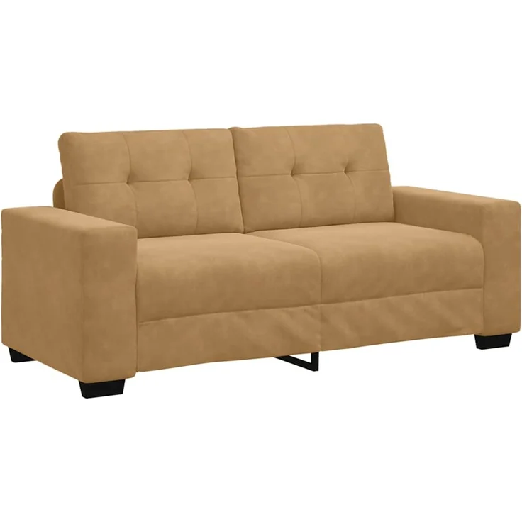 vidaXL Zweisitzer-Sofa Braun 180x77x82 cm Samt 4105129 – Bild 2