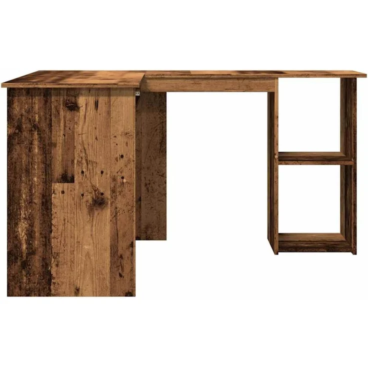 vidaXL Eckschreibtisch Altholz-Optik 120x140x75 cm Holzwerkstoff 855900 – Bild 3