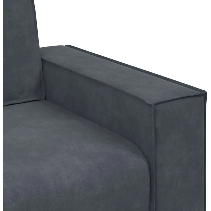 vidaXL 3-Sitzer-Sofa Dunkelgrau 220x78x84 cm Samt 4105031 – Bild 6