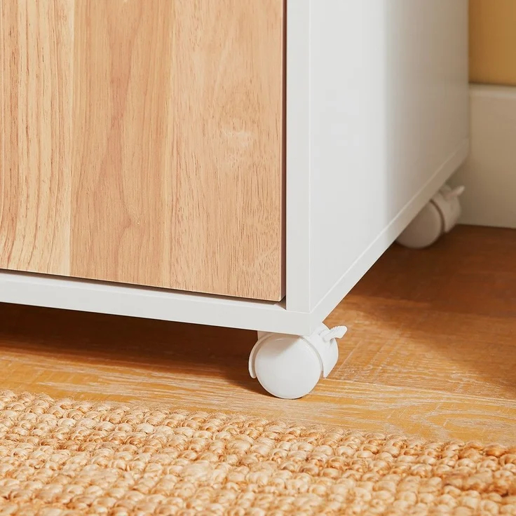 SoBuy ASK04-WN Schubladenschrank Büro, Spanplatte, Lackiert, Weiß, 63 x 88 x 42 cm – Bild 7