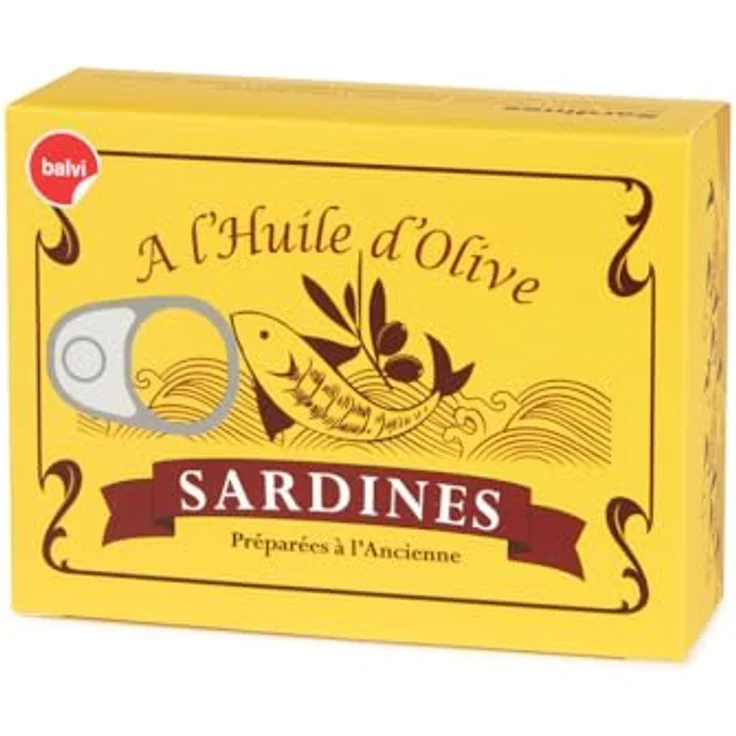 Balvi Brotzeitgabel Sardines Set - 6er Set Aperitiv-Gabeln Sardinen - Metall Piekser (6 Stück), Cocktailspieße, Cocktail-Gabeln in Sardinendose - Snackgabel Sardine – Bild 5
