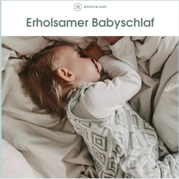 Emma & Noah Schlafsack mit Füßen 1.0 TOG, Punkte Mint 100cm (Emma & Noah GmbH) – Bild 6