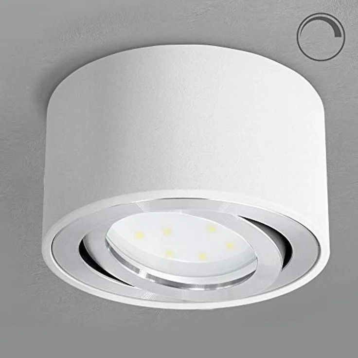 SSC-LUXon CELI-1W, dimmbarer LED Aufbauspot mit einstellbarer Lichtfarbe 3CCT, rund, weiß, schwenkbar, 230V, 6 Watt – Bild 3