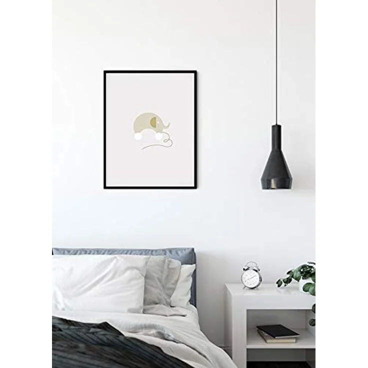 Komar Wandbild Baby Happy, Kunstdruck 30 x 40 cm, seidenmatter Premium-Druck, ohne Rahmen, ideal für Kinderzimmer – Bild 3