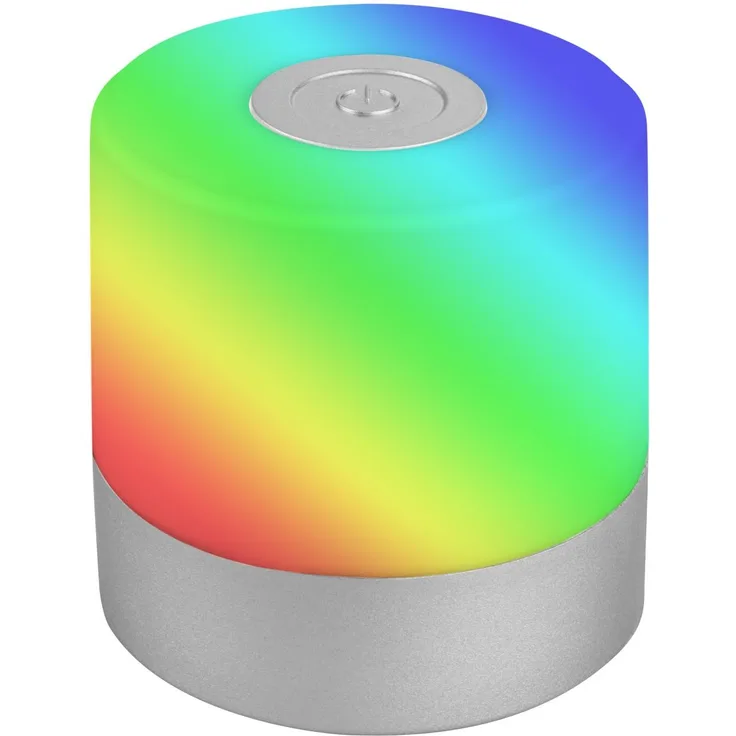 Di-KA Akku Tischleuchte SMAL 1,5W, RGB-Touchsteuerung, chrom