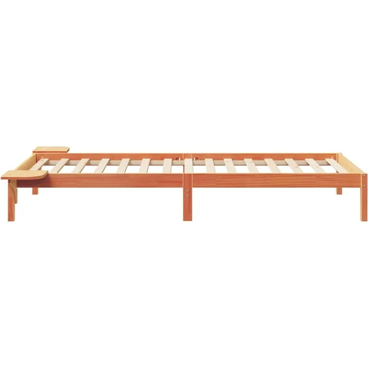 vidaXL Bettgestell mit Nachttischen Wachsbraun 90 x 220 cm 873243 – Bild 5