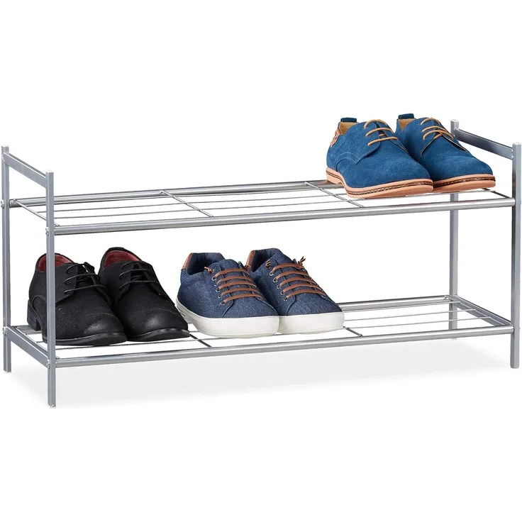 Relaxdays Schuhregal mit 2 Ebenen