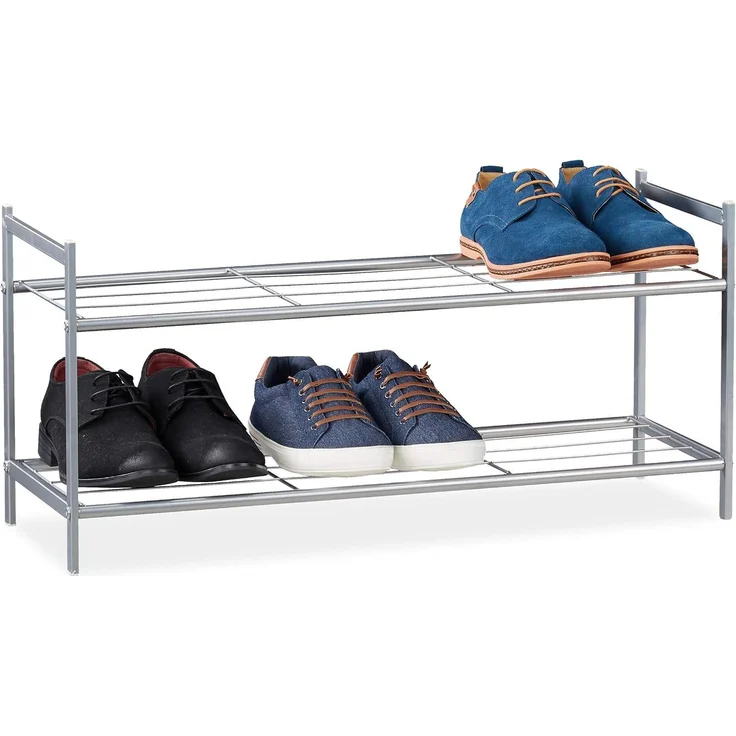 Relaxdays Schuhregal mit 2 Ebenen – Bild 1