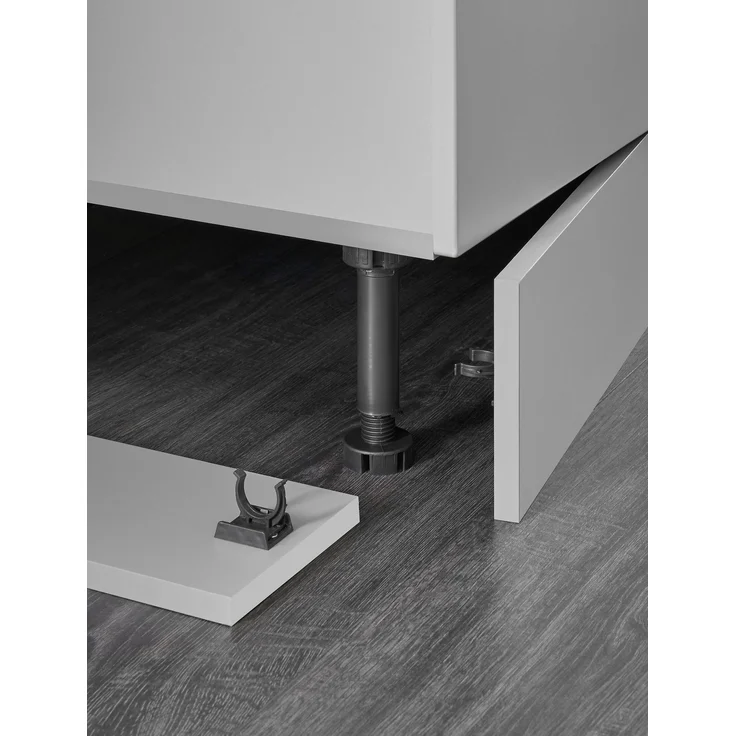Küchenzeile >Denver< Grau / Grau matt mit Lancelot Eiche Dekor - 220x211x60cm (BxHxT) – Bild 10