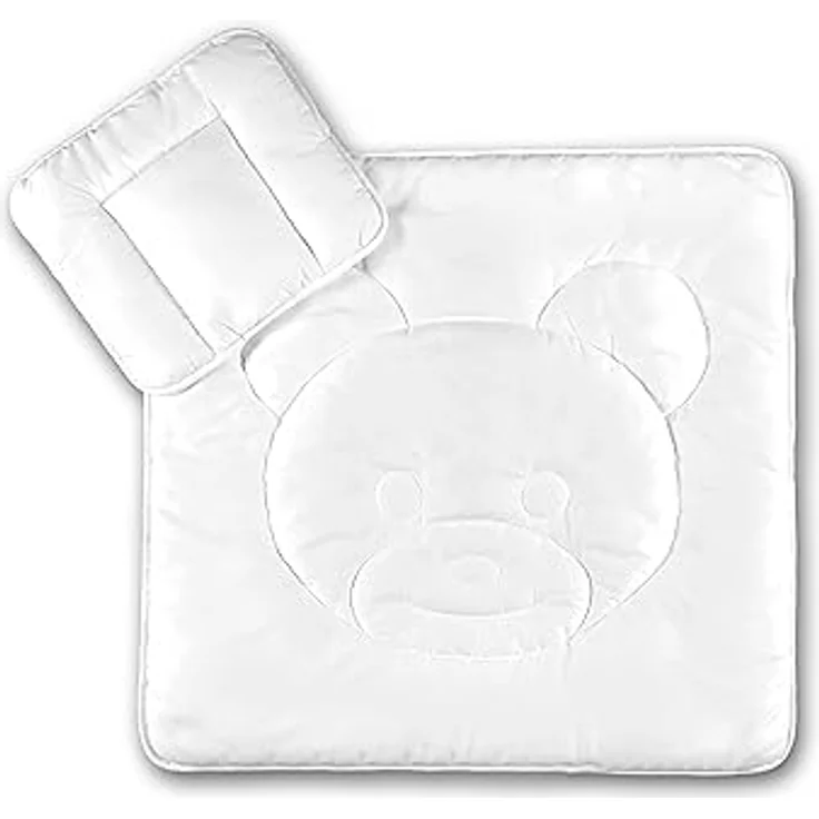 KiGATEX Babybettdecke KiGATEX Baby Betten Set Kissen 35x40 cm Bettdecke 80x80 cm, Füllung: Polyester, Microfaser, 95° waschbar – Bild 2